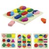 2014 Geometric Puzzle Wooden Shapes Jigsaw Puzzle