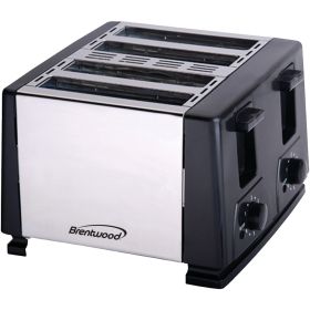 BRENTWOOD TS-284 4-Slice Toaster (Black)
