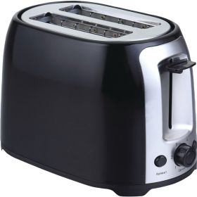 BRENTWOOD TS-292B 2-Slice Cool Touch Toaster (Black & Stainless Steel)