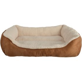 PetSpaces 13111-01 Faux-Suede Rectangular Pet Bed (Large)