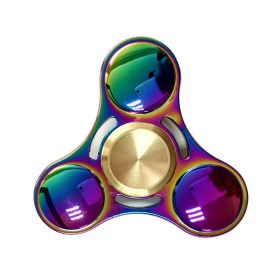 Rainbow Colors Titanium Alloy EDC Hand Fidget Spinner High Speed Focus Toy Gift