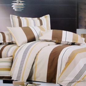 Blancho Bedding - [Shale] Luxury 4PC Comforter Set Combo 300GSM (Twin Size)
