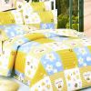 Blancho Bedding - [Yellow Countryside] 100% Cotton 4PC Duvet Cover Set (Full Size)(Comforter not included)