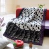 Onitiva - [Tasteful Life -A] Patchwork Throw Blanket (86.6 by 63 inches)