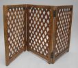 3 Panel Mango Wood Folding Pet Gate strong and durable